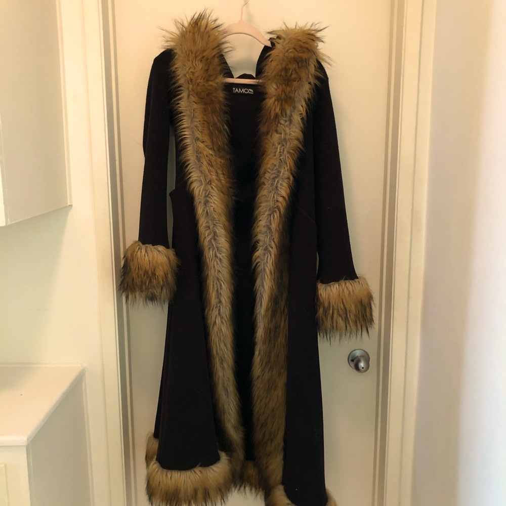 Fleece Faux Fur Coat